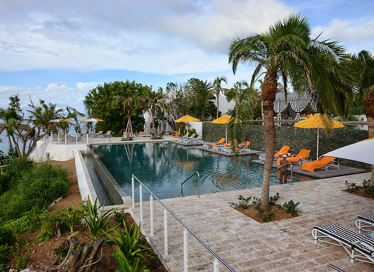 Malliouhana Resort by Auberge pool lounge area