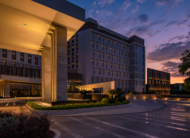 Amara Hotel & Residences entrance drive