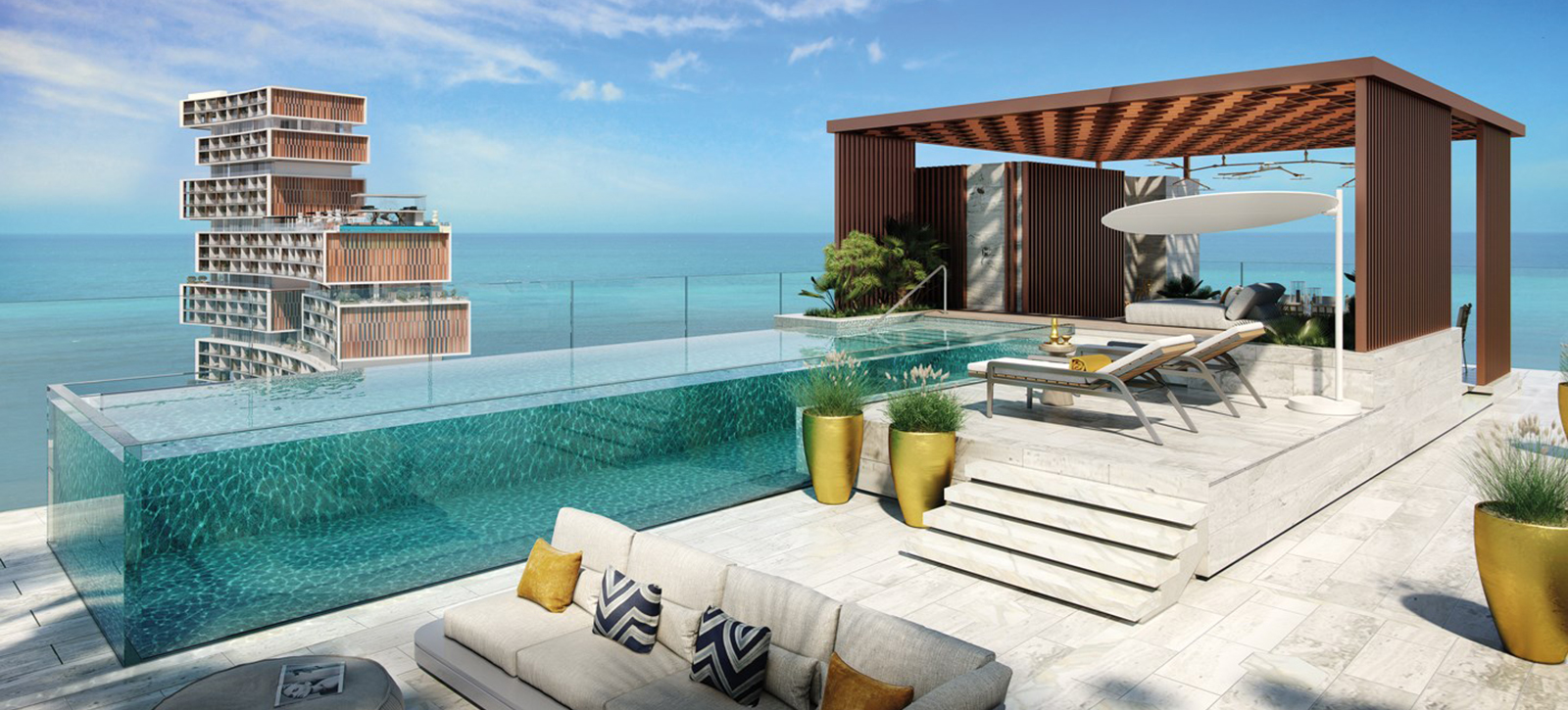 atlantis-dubai-09 Atlantis The Royal at Palm Jumeirah rooftop infinity seethrough pool 360 view ocean