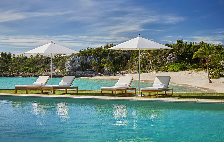 montage cay resort and branded residences beach lounge area