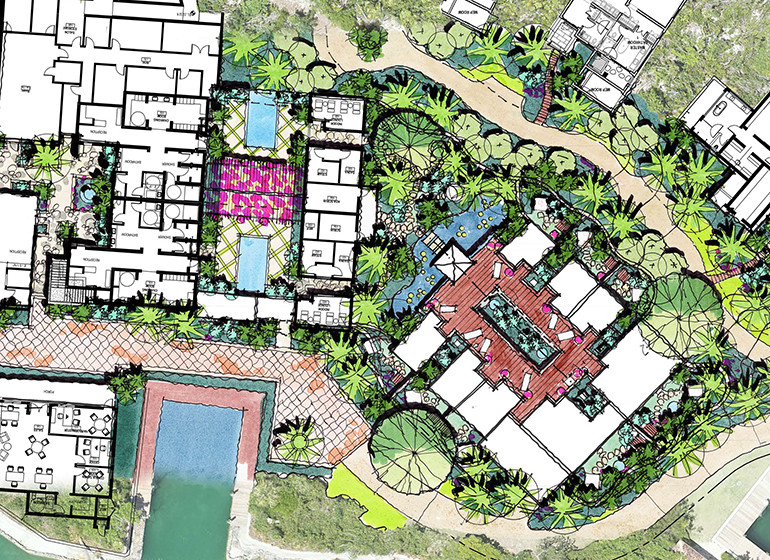 montage cay resort and branded residences blueprint drawing